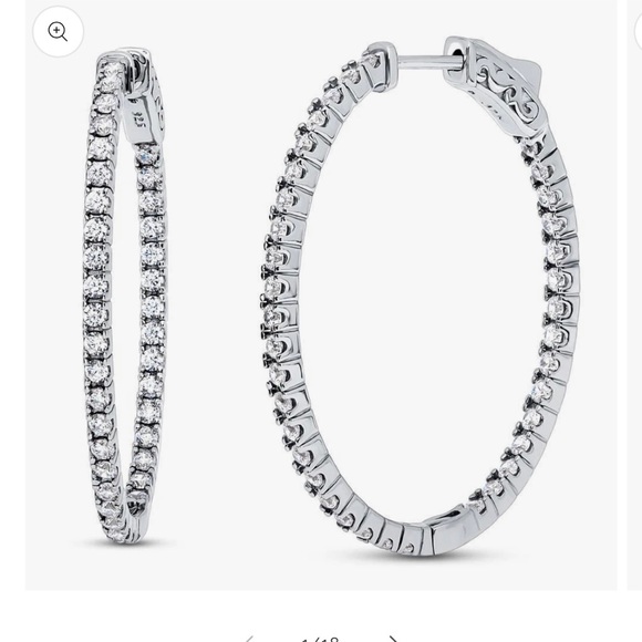 Berricle Sterling Silver Oval Hoop Earrings